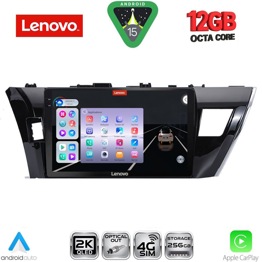 LENOVO SSZ 12714SM_CPA (10inc) MULTIMEDIA TABLET for TOYOTA COROLLA mod. 2013-2016 - LENOVO SSZ 12714SM_CPA