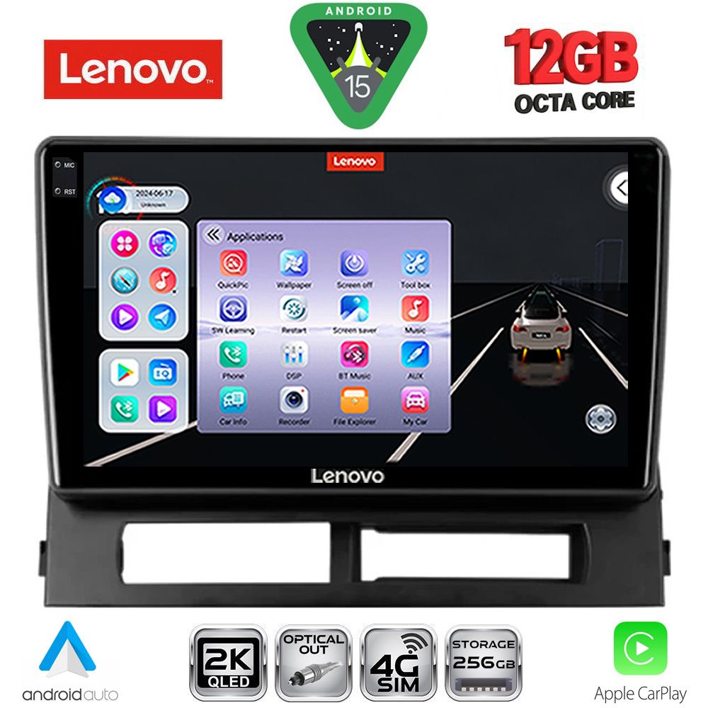 LENOVO SSZ 12728DASH_CPA (9inc) MULTIMEDIA TABLET for TOYOTA PRIUS mod. 2003-2009 (Supports Original Clima-HYBRID) - LENOVO SSZ 12728DASH_CPA