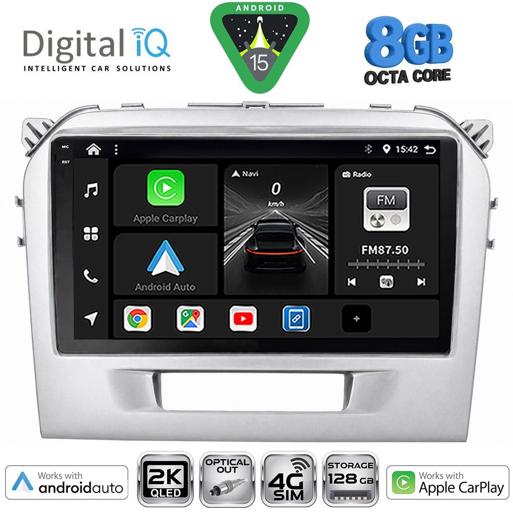 DIGITAL IQ BXK 20697SL_CPAA (9inc) MULTIMEDIA TABLET for SUZUKI VITARA mod. 2016-2025 (SILVER) - DIGITAL IQ BXK 20697SL_CPAA