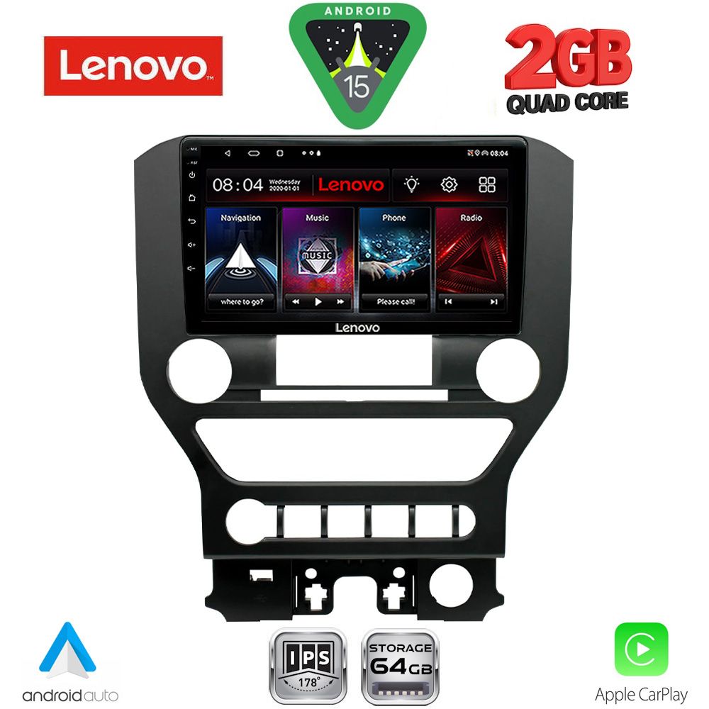 LENOVO LVD 2166_CPA 4BUT (9inc) MULTIMEDIA TABLET for FORD MUSTANG mod. 2015-2020 - LENOVO LVD 2166_CPA 4BUT