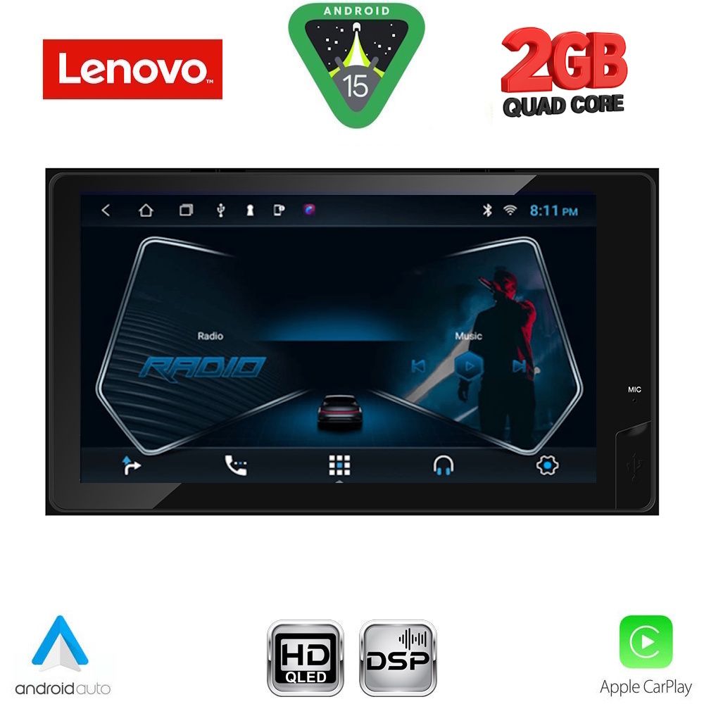 LENOVO LVD 362_CPA (9'' DECK) MULTIMEDIA for TOYOTA ALL mod. 2019-2026 (230mm) - LENOVO LVD 362_CPA