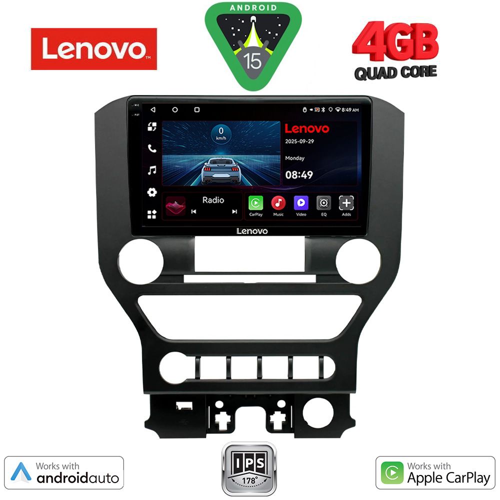 LENOVO LVE 8166_CPAA 4BUT (9inc) MULTIMEDIA TABLET for FORD MUSTANG mod. 2015-2020 - LENOVO LVE 8166_CPAA 4BUT